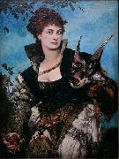 Hans Makart The Falconer oil painting artist